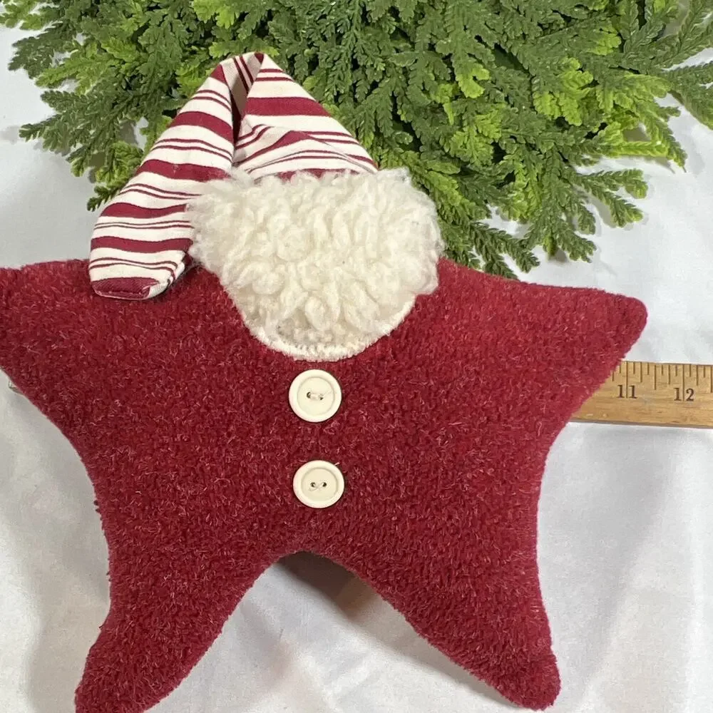 Woof & Poof Star Pillow Hanging Musical “Santa Claus is Coming to Town” 1999